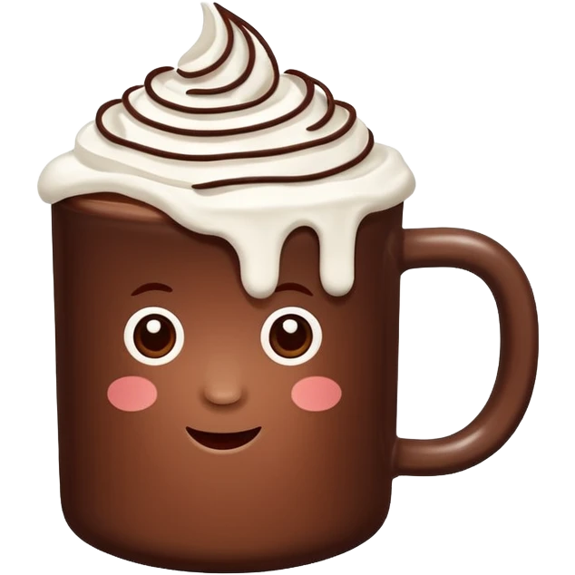 Hot chocolate emoji