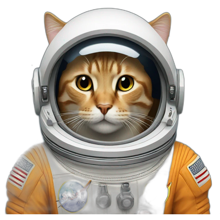 Cat cosmonaute emoji