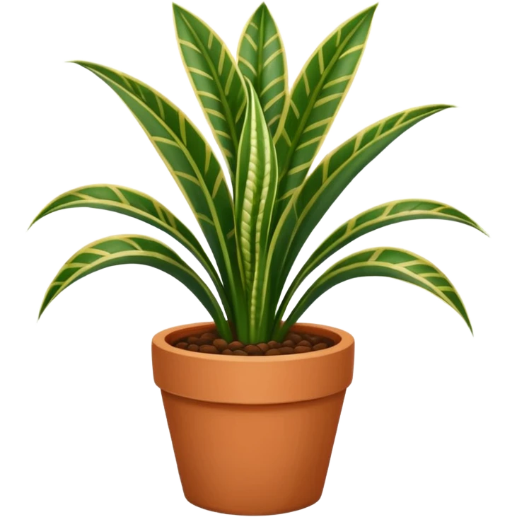 Snake plant potted emoji