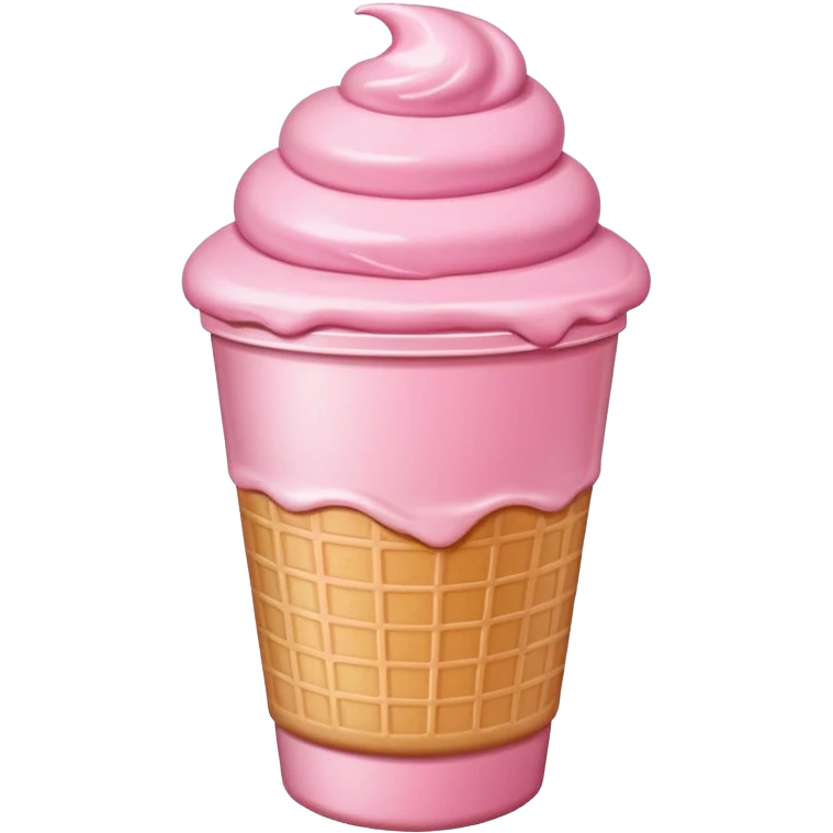 Pink ice cream pint emoji