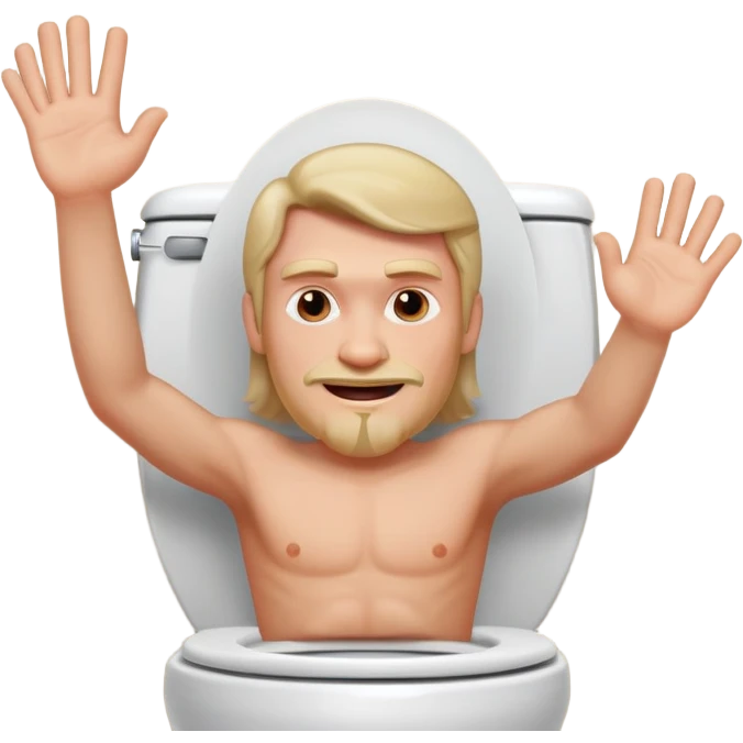 Влад А4 На унитазе машет рукой emoji
