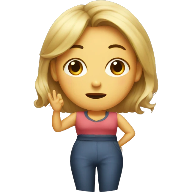 woman saying no emoji