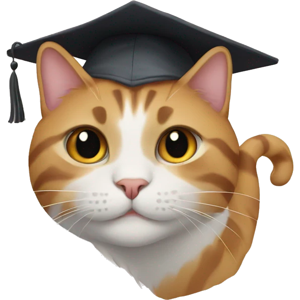 graduated cat emoji
