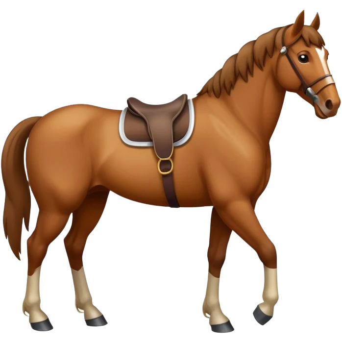 A horse being emoji