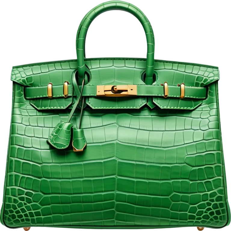 soft green crocodile hermes birkin bag emoji