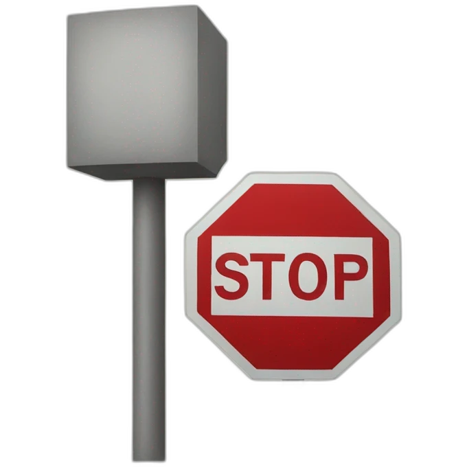 Arrêt stop sign emoji