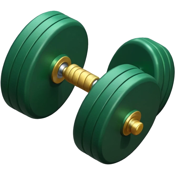 one green dumbbell emoji