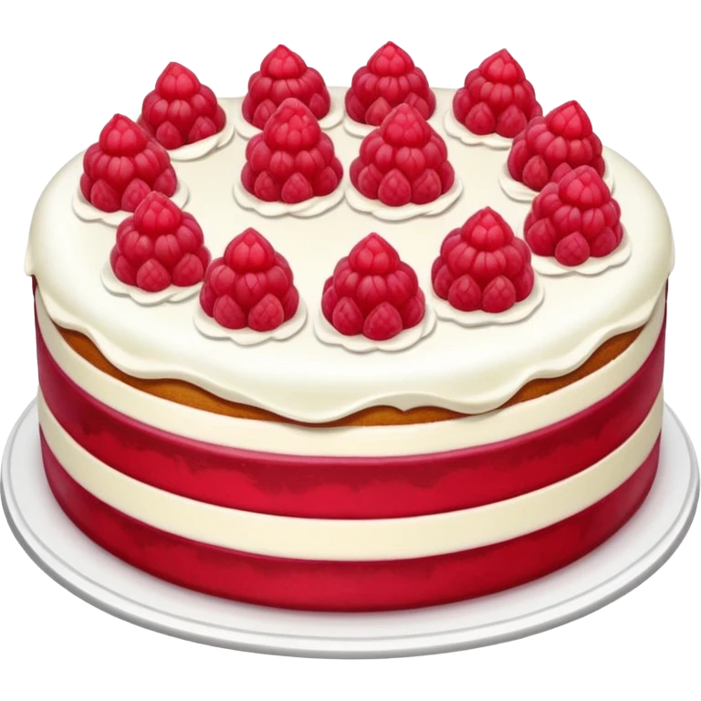 raspberry cake emoji