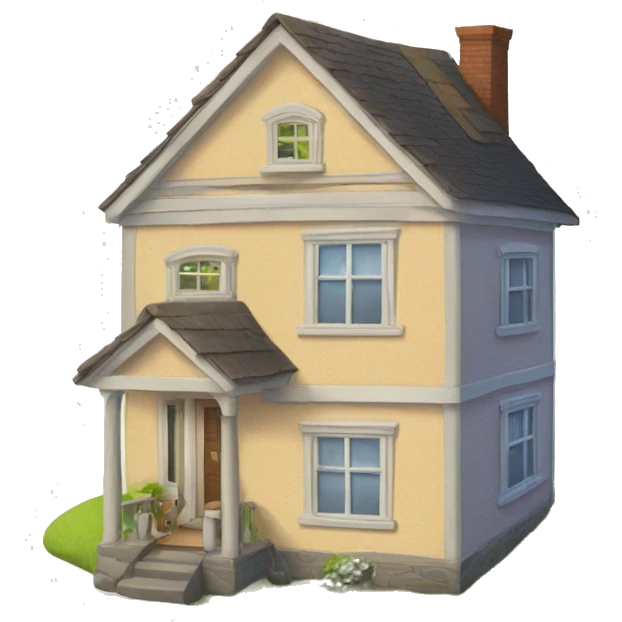 a house with man and woman going inside emoji