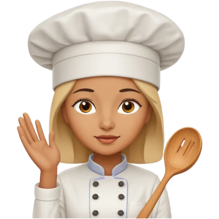 woman wearing chef hat emoji