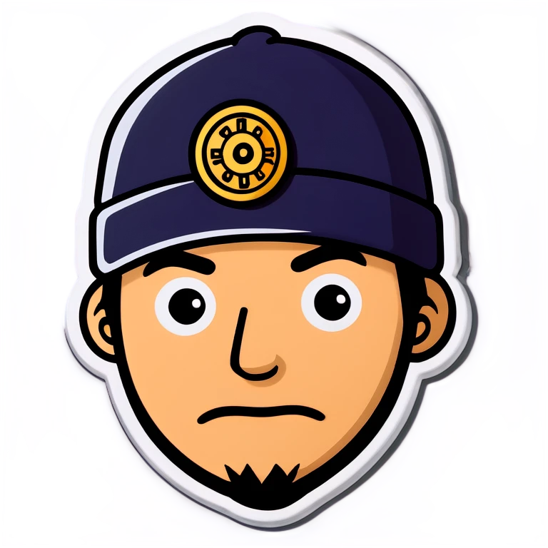 Doodle in Watch cap emoji