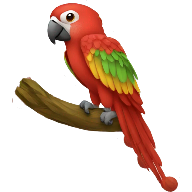 Red macaw emoji