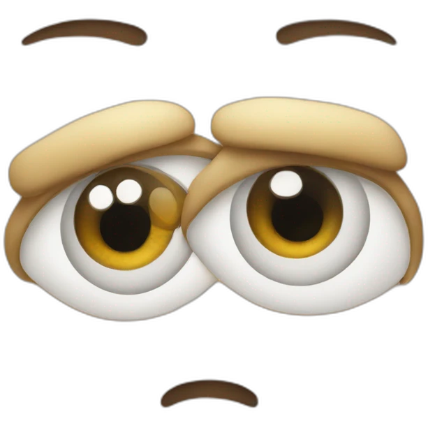 Two Eyes in different directions emoji