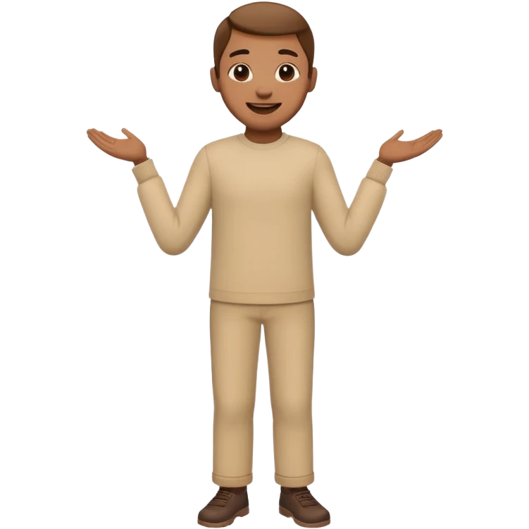 Someone inspired and happy  fullbody emoji