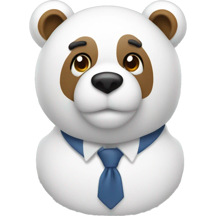 Bär mit Schleife in weiss emoji