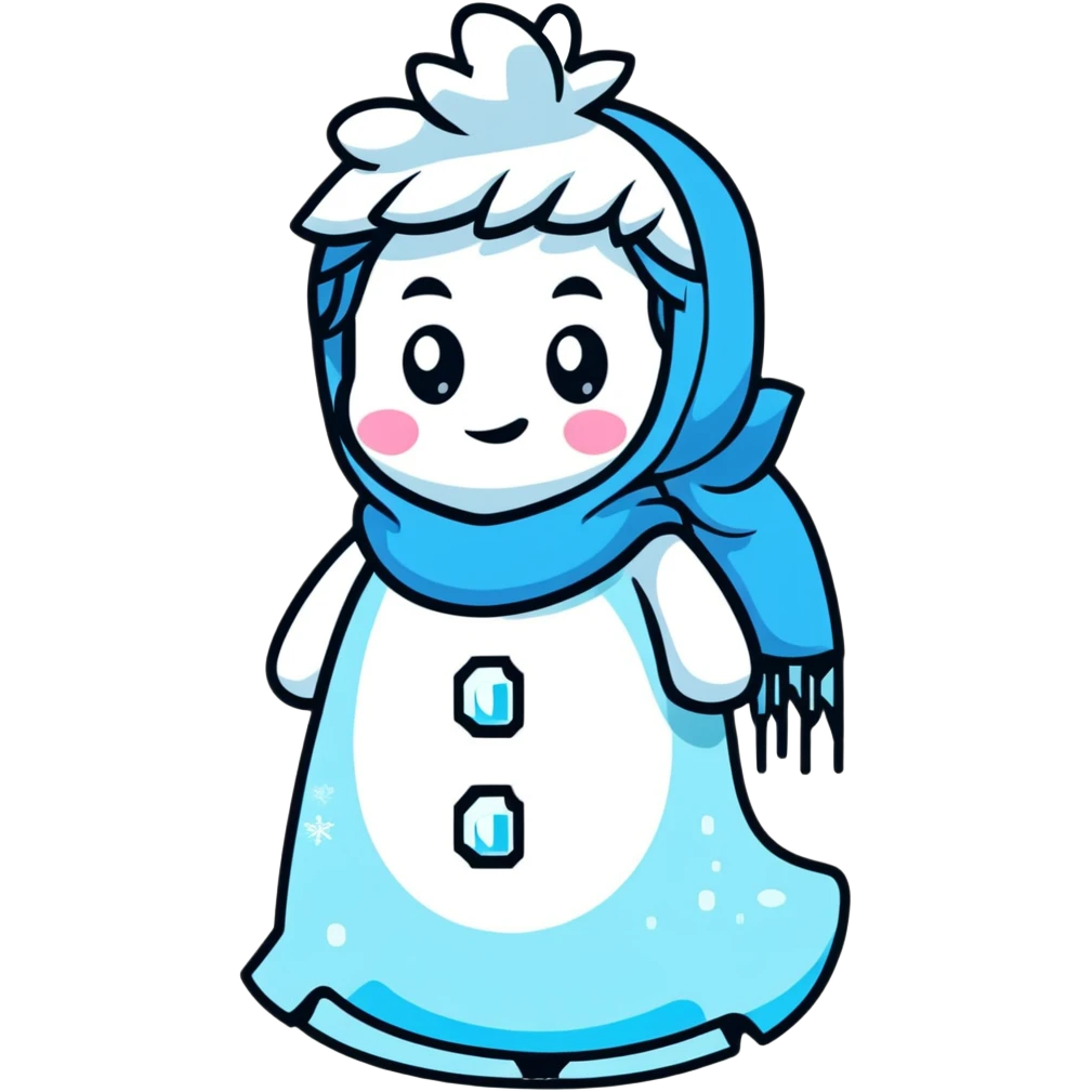 shivering character frozen in ice emoji