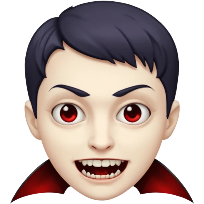 short hair vampire emoji