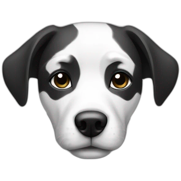 Dog Water black and white emoji