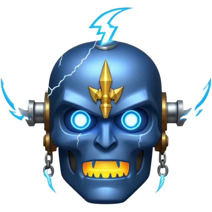 warhammer with lightning infused emoji