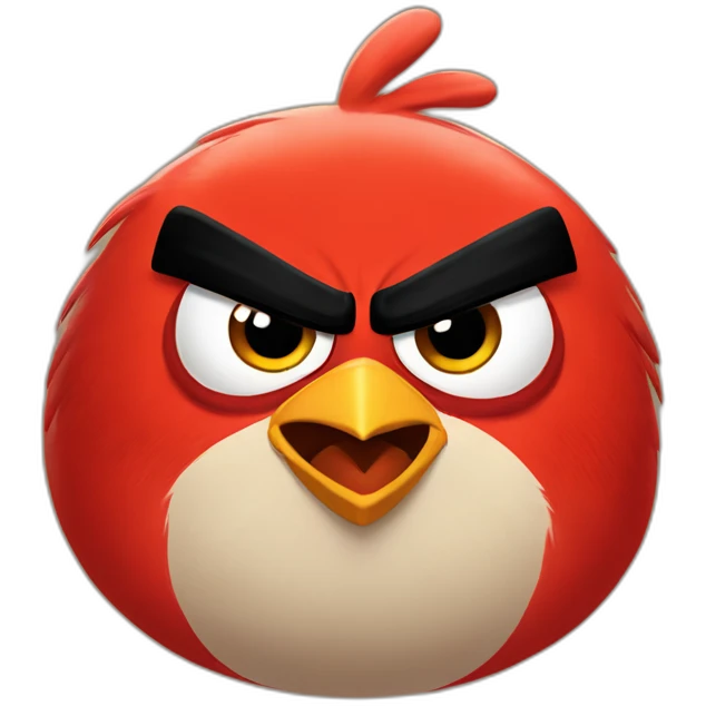 angry bird saying "será?" emoji