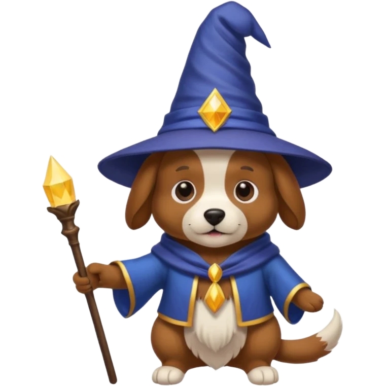 Dog wizard emoji