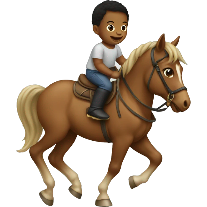 Baby on a horse emoji