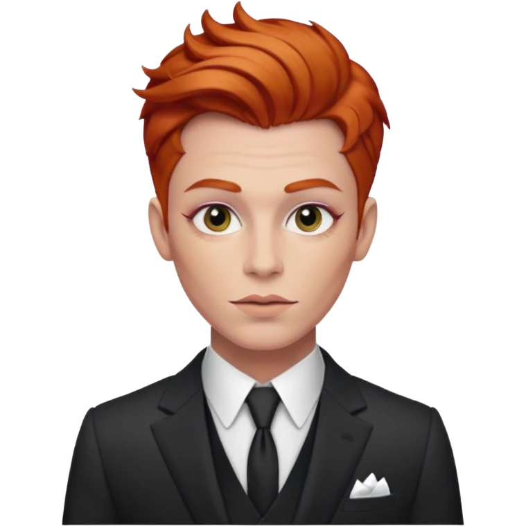 redhead drag king fabulous makeup emoji