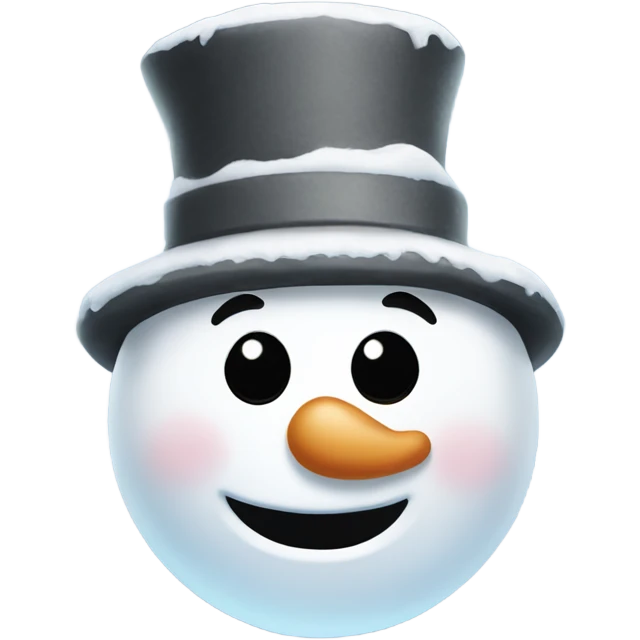 Frosty the Snowman ￼ emoji