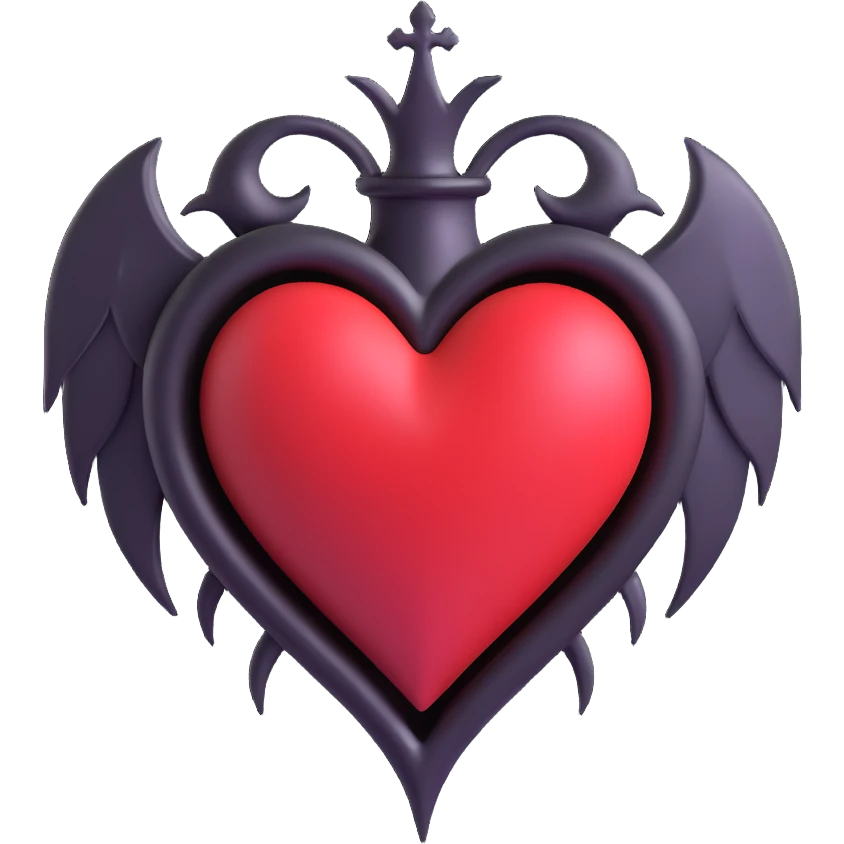 gothic heart emoji
