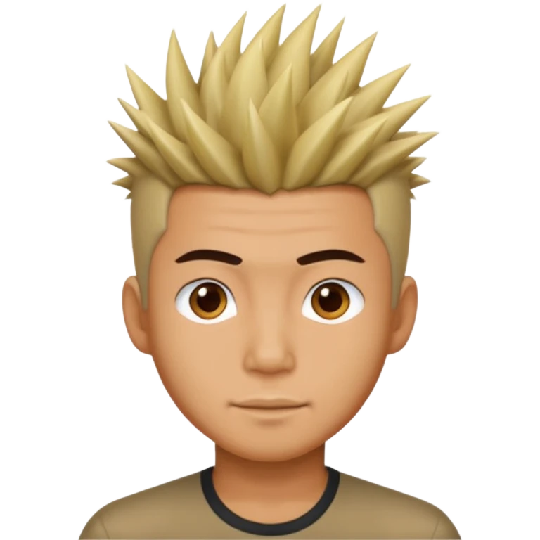 Make it a vietnamese male with spiky hair emoji