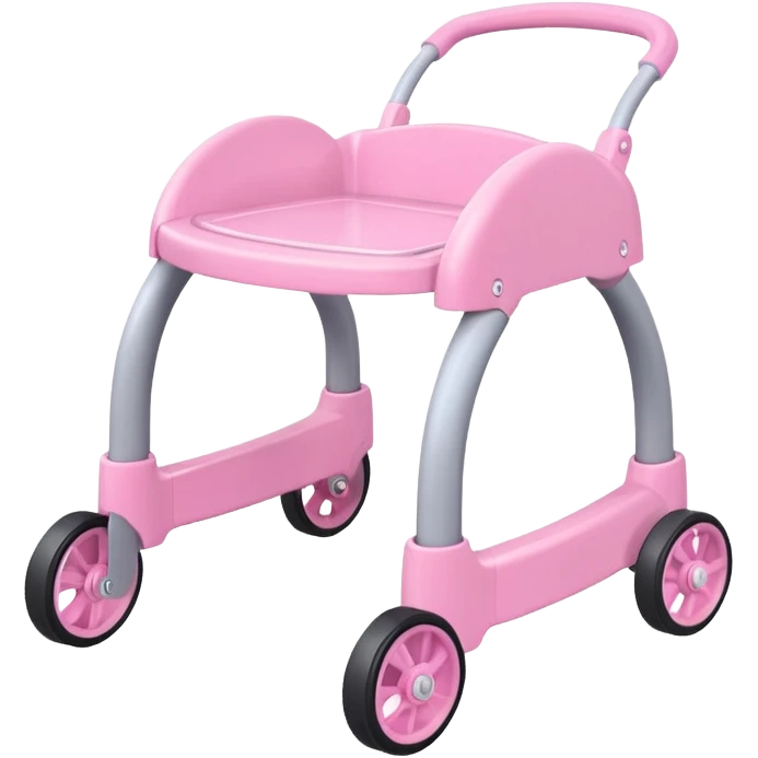 pink baby walker emoji