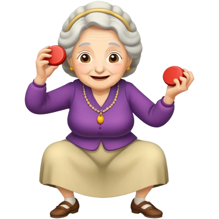 mamie qui fait des castagnettes emoji