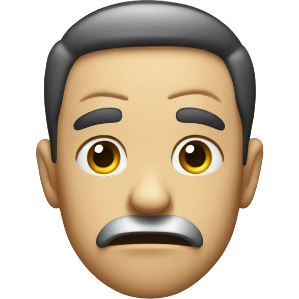 Confused face emoji
