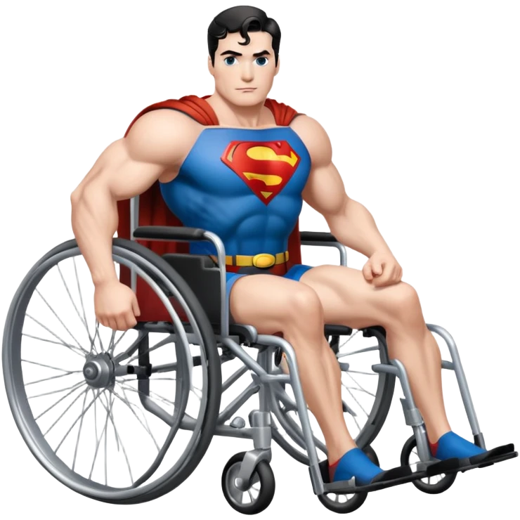 Superman in a wheel chair emoji