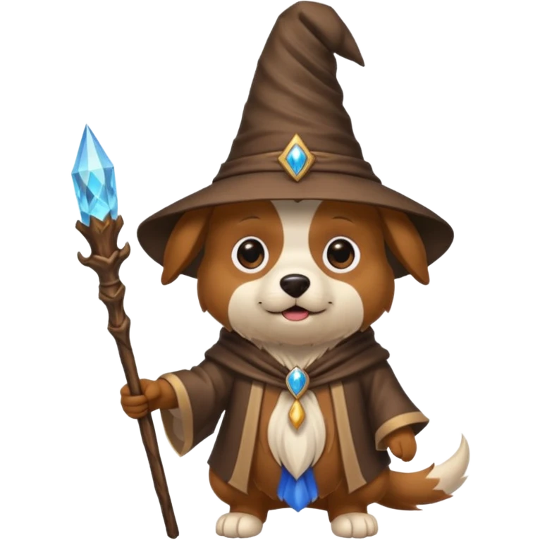 Dog wizard emoji