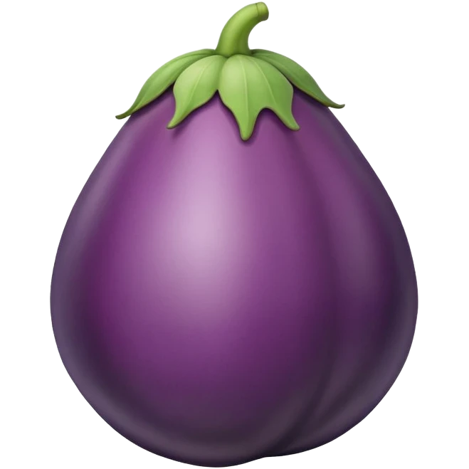 EGGPLANT IN A PEACH emoji