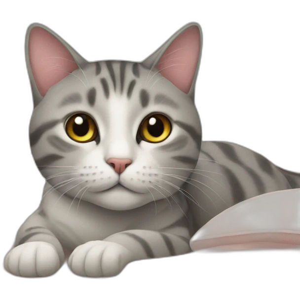 cat on the bed emoji