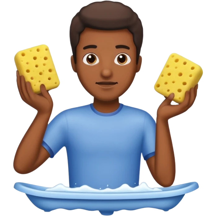 Dude cleaning bathroom  emoji