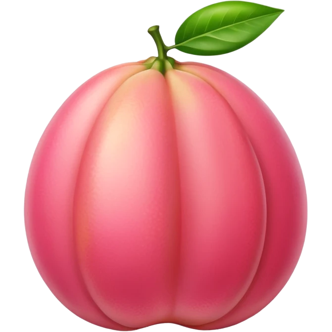 Pink pomelo emoji
