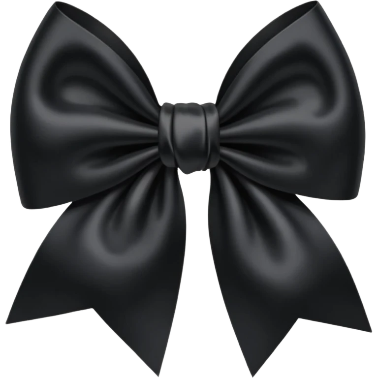 Black bow emoji