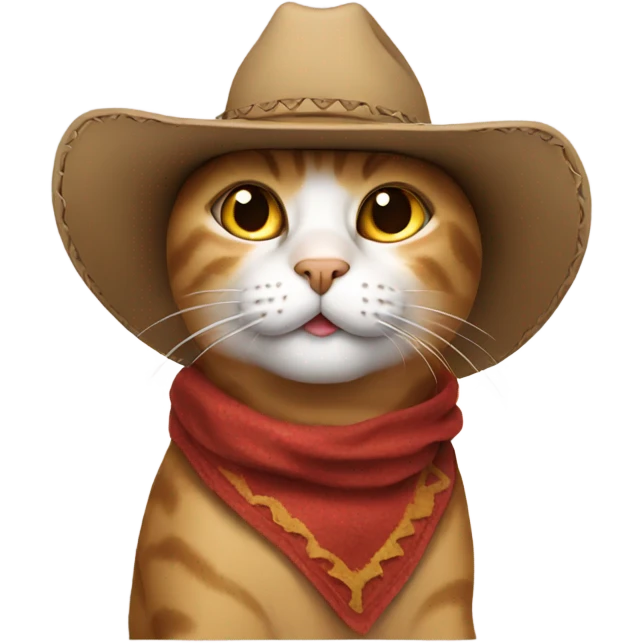 cat with a cowboy hat emoji