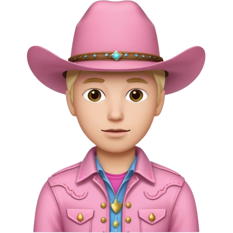pink cowboy emoji