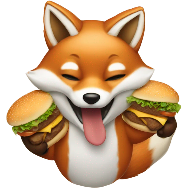 Fox get burger emoji