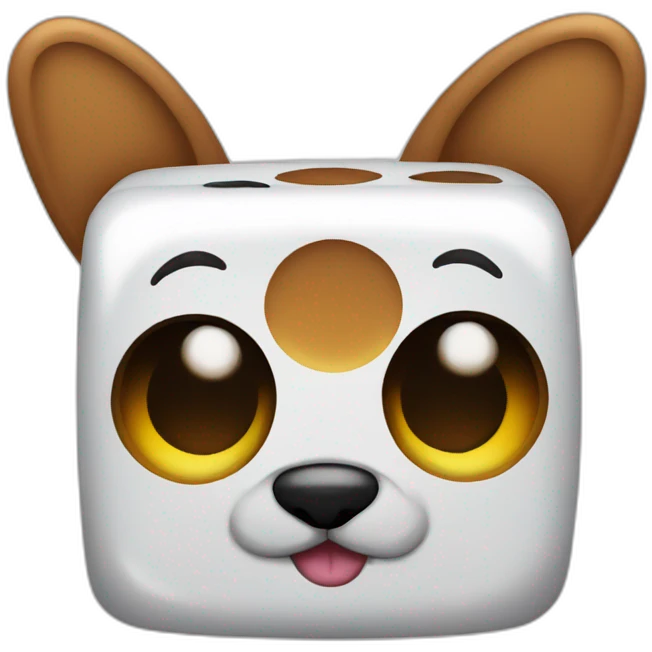 Dice with dog ears emoji