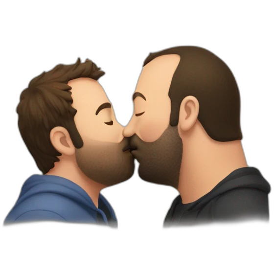 tom segura kissing bert kreischer emoji