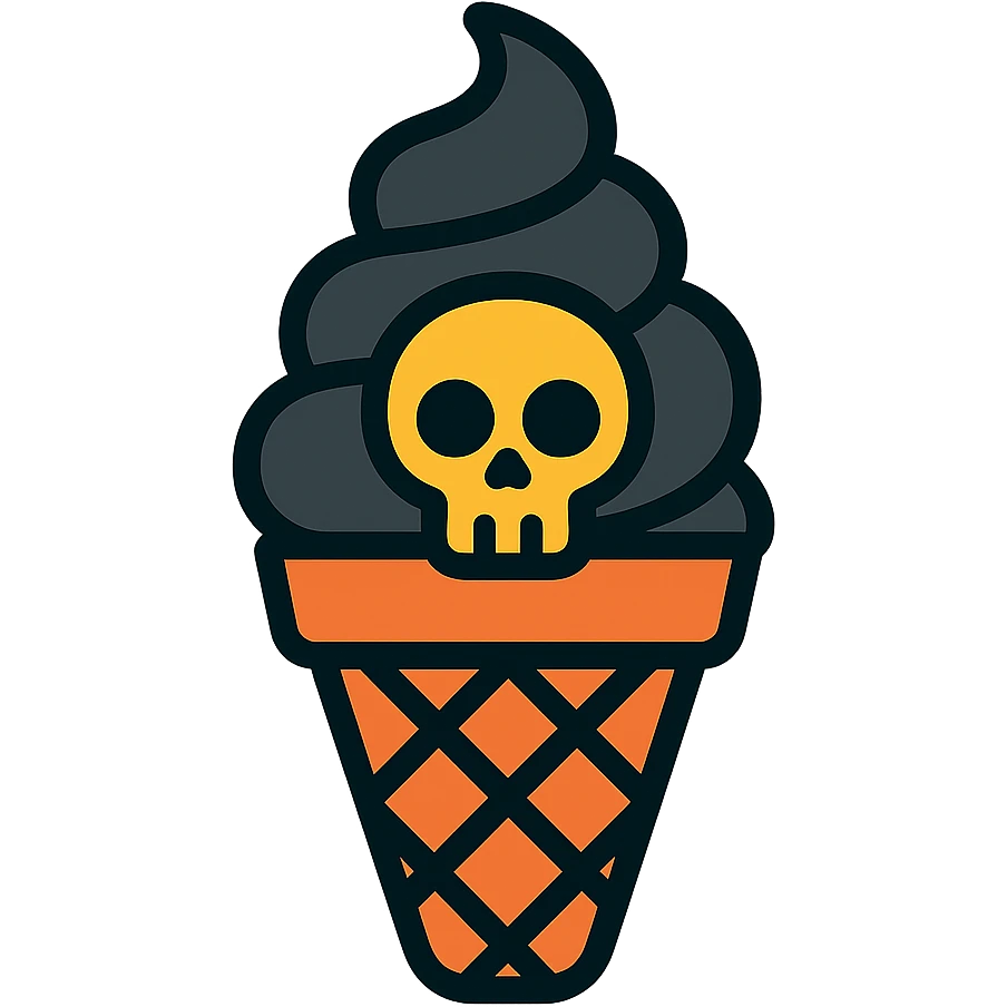 gothic ice cream emoji