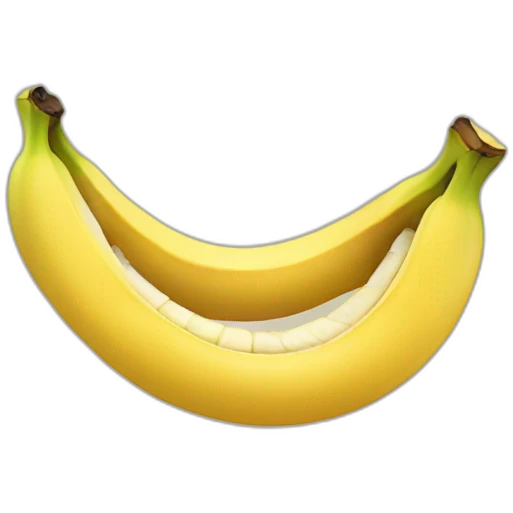 mouth eating a banana emoji