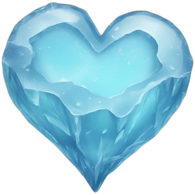 Ice heart emoji