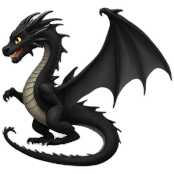 black dragon emoji