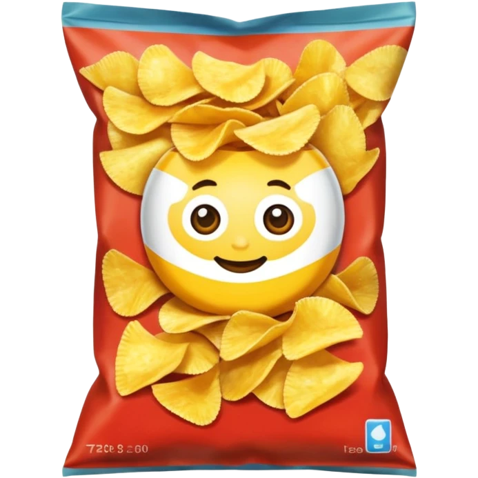 paquet de chips emoji